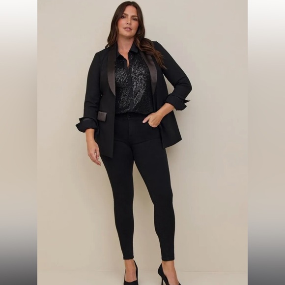 Black tux blazer - Picture 1 of 5